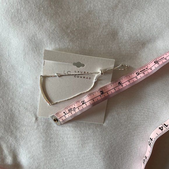 Lauren Conrad Silver w crystal bling bar bracelet - Picture 5 of 5